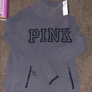 PINK high neck sweatshirt